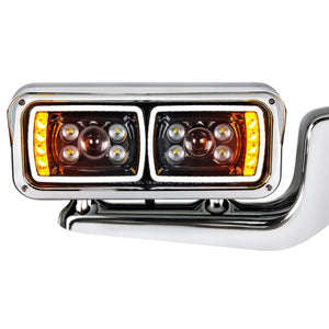 "Blackout" Projection Headlight Assembly w/ Mount Arm