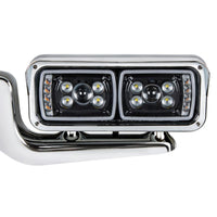 "Blackout" Projection Headlight Assembly w/ Mount Arm