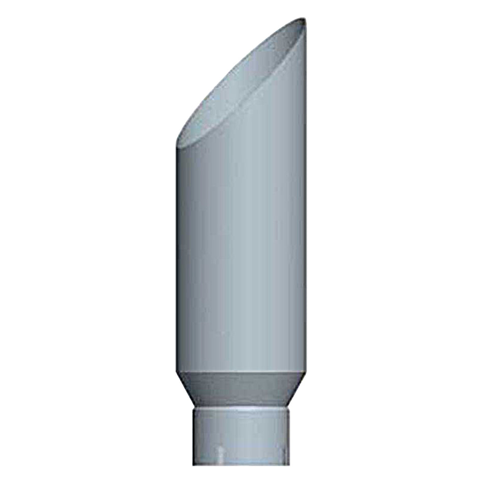 Lincoln Industries - 6" x 96" Reduced to 5" Mitered Belle Chrome Top Exhaust Stack