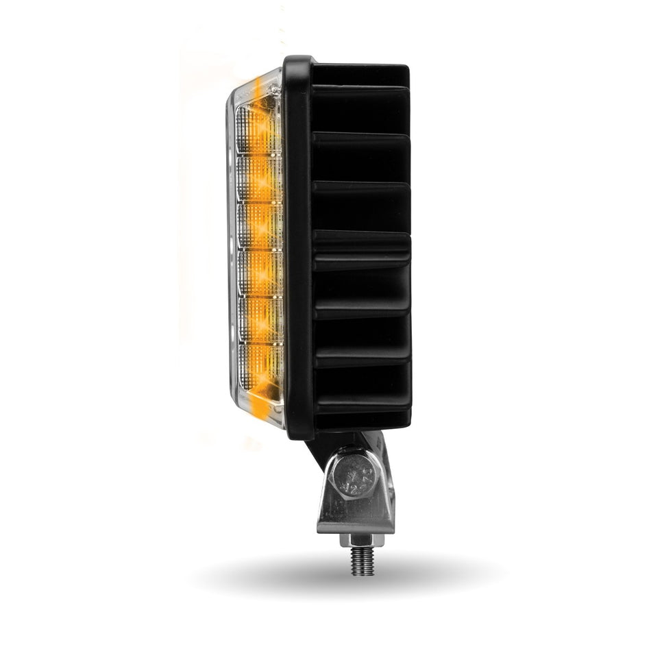4.25" 'Strobe Series' Spot LED Work Lamp with Amber Strobe (3500 Lumens)