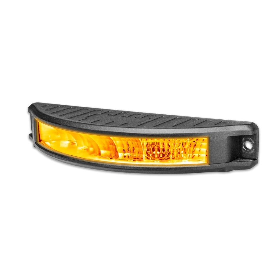 7" 'Strobe Series' Half Moon Flood LED Work Lamp with Amber Strobe
