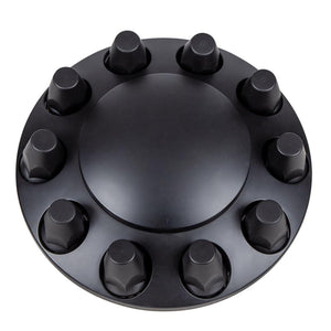 Dome Front Axle Cover With 33mm Standard Thread-On Nut Covers - Matte Black