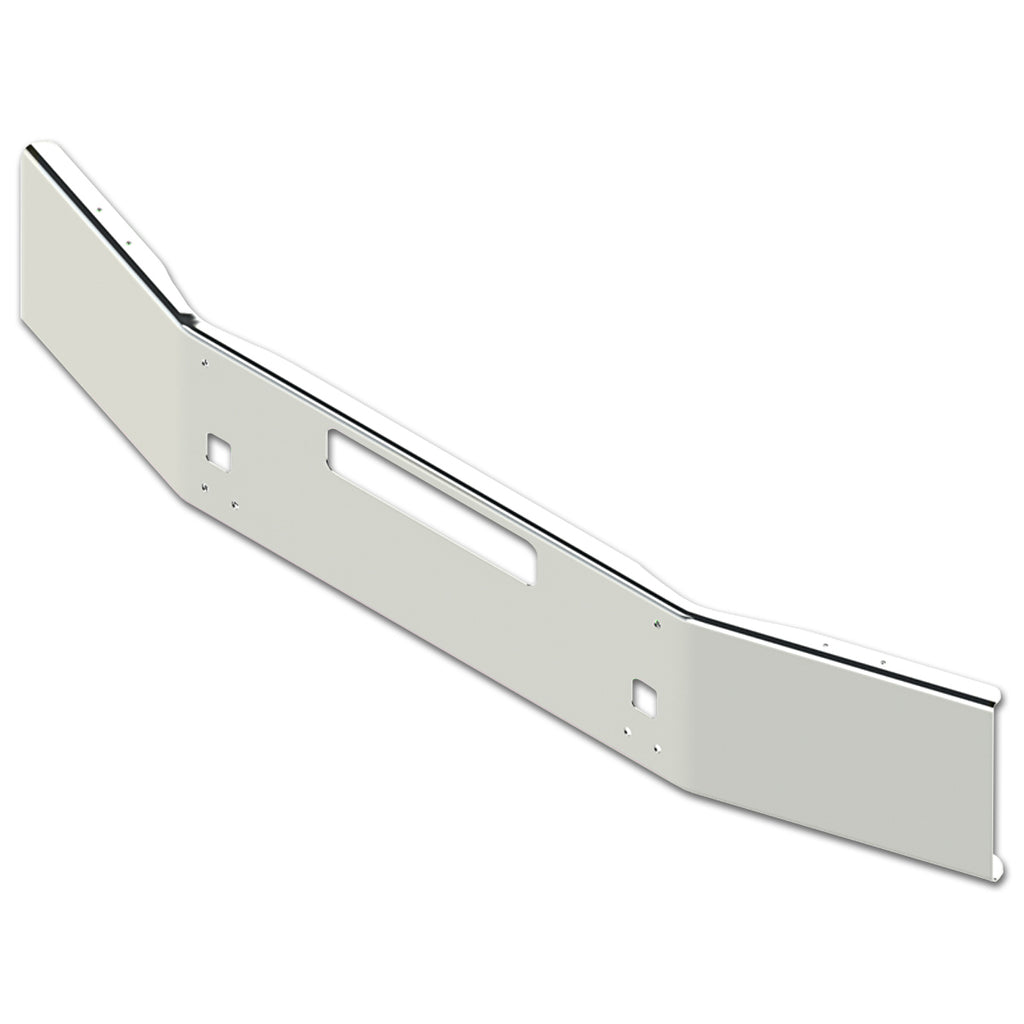 2004+ Kenworth 800, T800 Conventional 7" Break Back 14" High 7GA Steel Chrome w Bolt, Tow, Vent & 9 Oval Light Holes