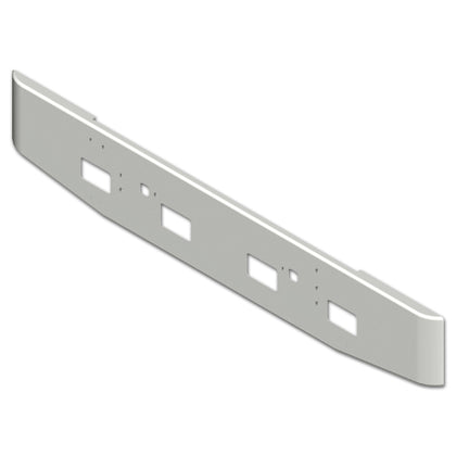 International 9300/9370/9670 16" Tapered End 7GA Steel Chrome Bumper