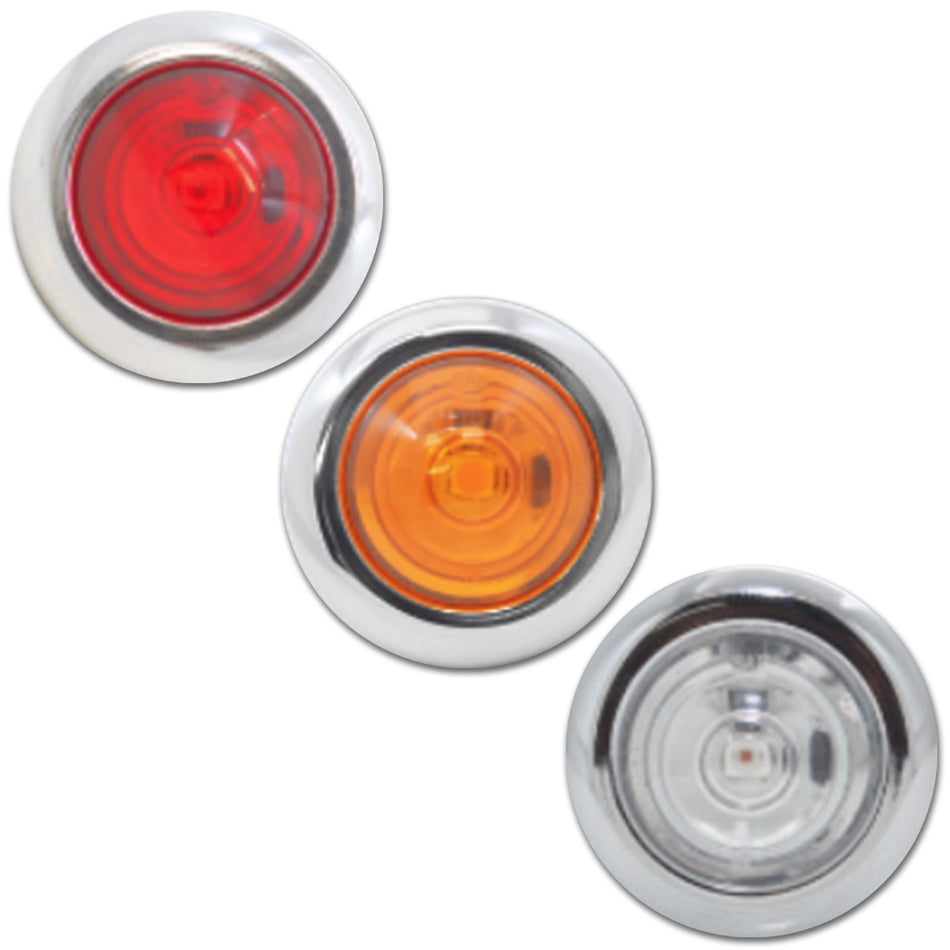Phoenix Design - 3/4 Inch LED Bullet Lights With Bezel (Multiple Colors)