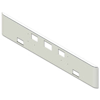 Valley Chrome - International 5900I 18" Rolled with Tow, Mount & Fog lamp Holes