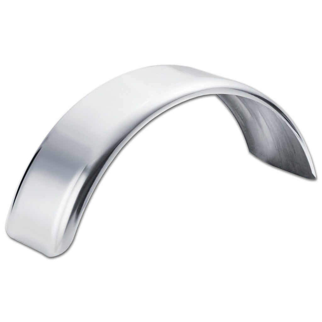 Pro-Tech 14GA Polished Stainless Steel Lift Axle - Single Tire Fender