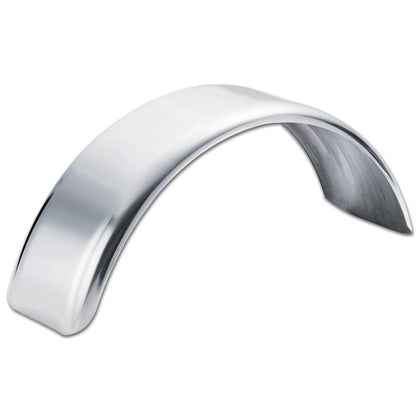 Pro-Tech 14GA Polished Stainless Steel Lift Axle - Single Tire Fender