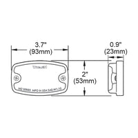 Whelen - 3.7" M2 Series™ Super-LED® Light (Amber/Clear)