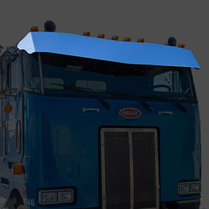 Aranda - Peterbilt 362 13" to 9" 18 Ga. Stainless Steel Bow Tie Visor