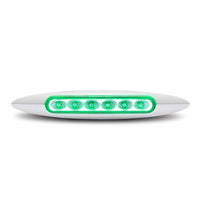 6" Dual Revolution Amber Marker to Green Aux. Slim LED Light (6 Diodes)