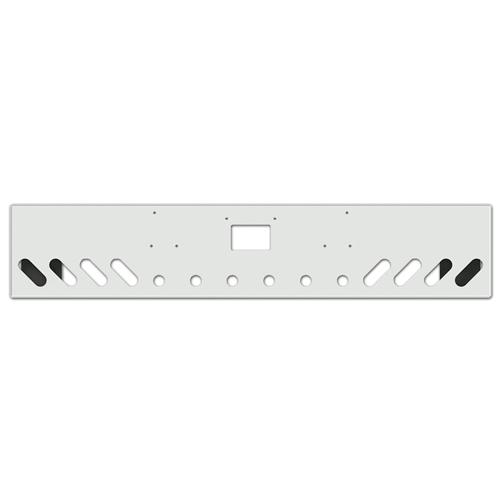 Valley Chrome Peterbilt 379 18" Box End Square 7GA Steel Chrome Bumper w 8 Oval Light Holes