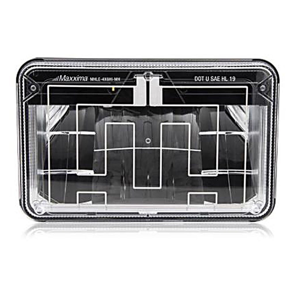 Maxxima - 4" x 6" LED Head Lamp HIGH Beam w MaxxHeat Lens (MHLE-4X6HI-A)