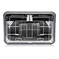 Maxxima - 4" x 6" LED Head Lamp HIGH Beam w MaxxHeat Lens (MHLE-4X6HI-A)