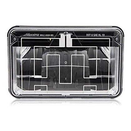 Maxxima - 4" x 6" LED Head Lamp HIGH Beam w MaxxHeat Lens (MHLE-4X6HI-A)