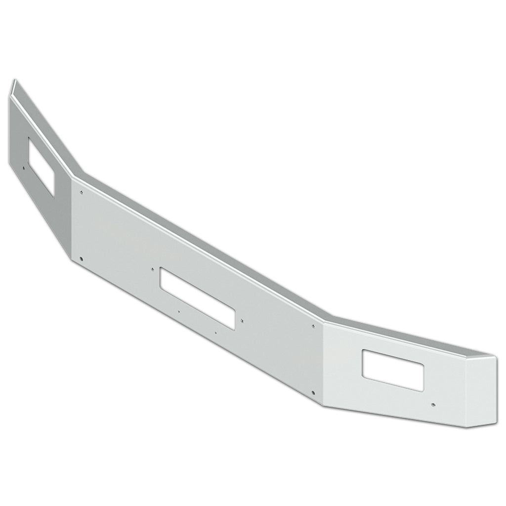 2008+ Western Star 14" Tapered Set Back Axle 7GA Steel Chrome Bumper w Holes