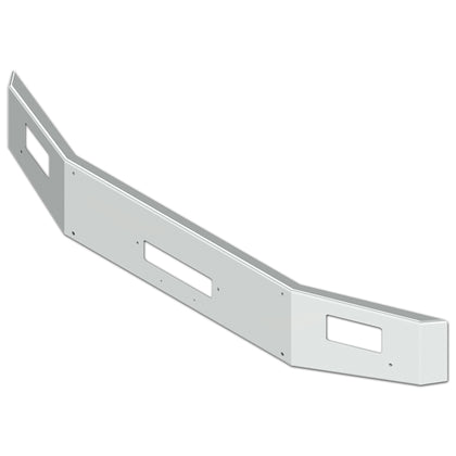 2008+ Western Star 14" Tapered Set Back Axle 7GA Steel Chrome Bumper w Holes