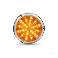 Trux - Chrome Peterbilt LED Interior Projector Dome Light w 6 Color Aux. LED