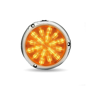 Trux - Chrome Peterbilt LED Interior Projector Dome Light w 6 Color Aux. LED