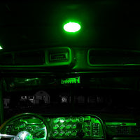 Trux - Chrome Peterbilt LED Interior Projector Dome Light w 6 Color Aux. LED