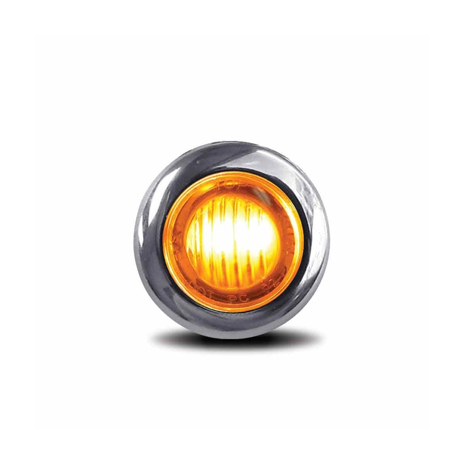 Trux .75" Dual Revolution Amber Marker to Pink Aux. Round LED Light (2 Diodes) - Berube's Truck Accessories