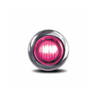 Trux .75" Dual Revolution Amber Marker to Pink Aux. Round LED Light (2 Diodes)