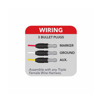 Trux .75" Dual Revolution Amber Marker to Pink Aux. Round LED Light (2 Diodes)