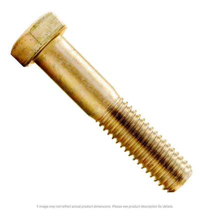 5/8"-11 x 4-1/2" Yellow Zinc Hex Head Cap Screw Grade 8