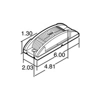 Super 21 Incandescent Yellow, Rectangular 1 Bulb Marker Clearance Light