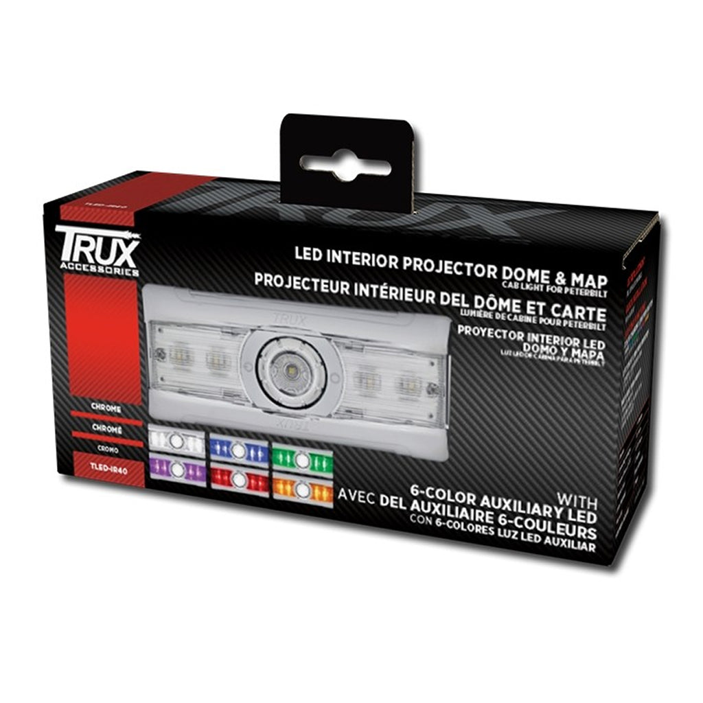 Trux Chrome Peterbilt LED Interior Projector Dome & Map Light (6