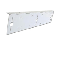 United Pacific - Stainless Steel Double License Plate Holder w 3 Light Cutouts