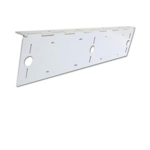 United Pacific - Stainless Steel Double License Plate Holder w 3 Light Cutouts