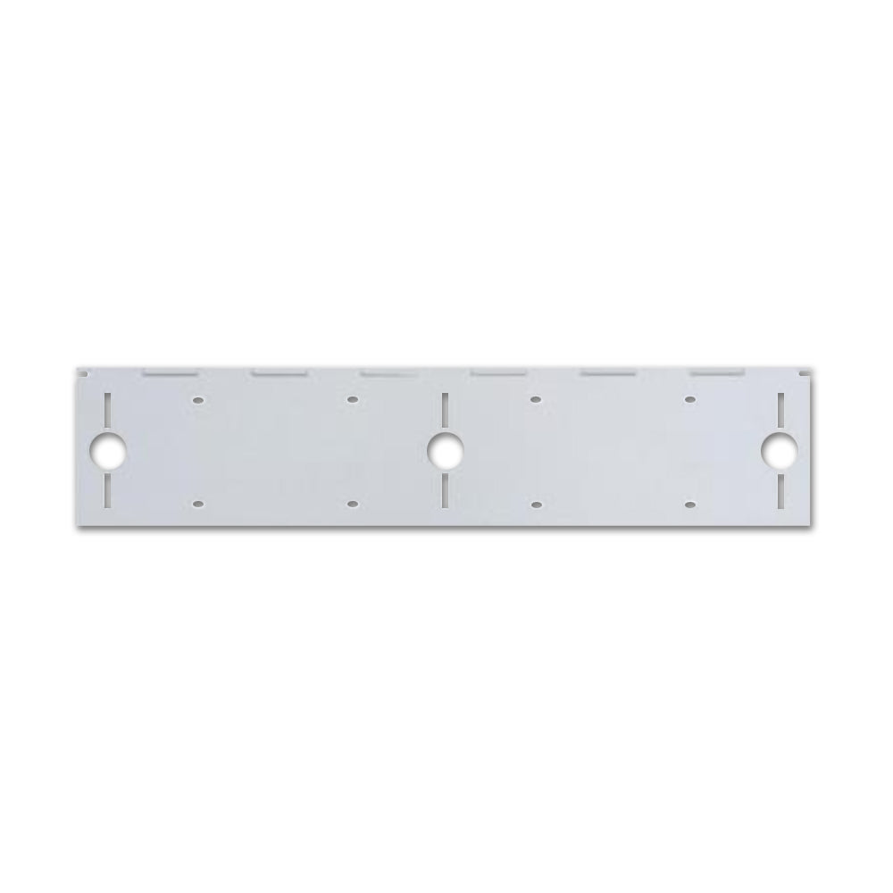 United Pacific - Stainless Steel Double License Plate Holder w 3 Light Cutouts