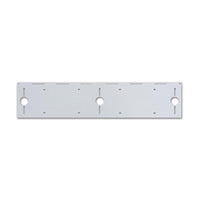 United Pacific - Stainless Steel Double License Plate Holder w 3 Light Cutouts