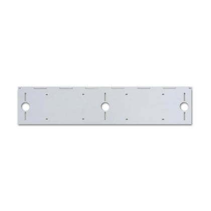 United Pacific - Stainless Steel Double License Plate Holder w 3 Light Cutouts