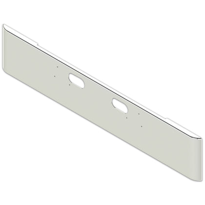 Valley Chrome - 1987 Ford 18" Texas Square 7GA Steel Chrome Bumper w Bolt & Tow Pin Holes