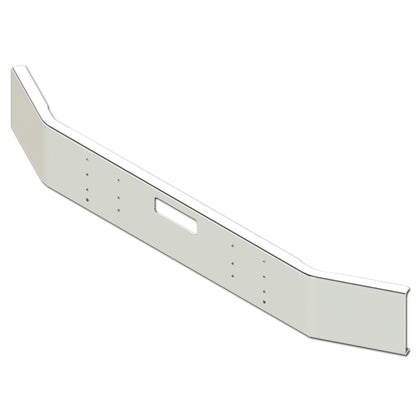 Mack R-600, R-700 16" Tapered 7GA Steel Chrome Bumper with Tow Pin, Vent Holes & Grille Guard Mount Holes