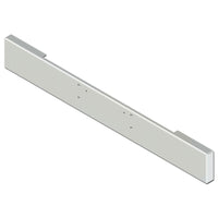 Western Star Logger 10" Boxed End 7GA Steel Chrome Bumper with Bolt & Hitch Holes