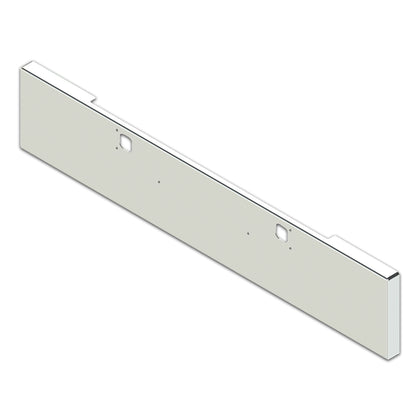 Kenworth W900B, W900L 18" Box End Square Steel Chrome Bumper w Tow & Mount Holes