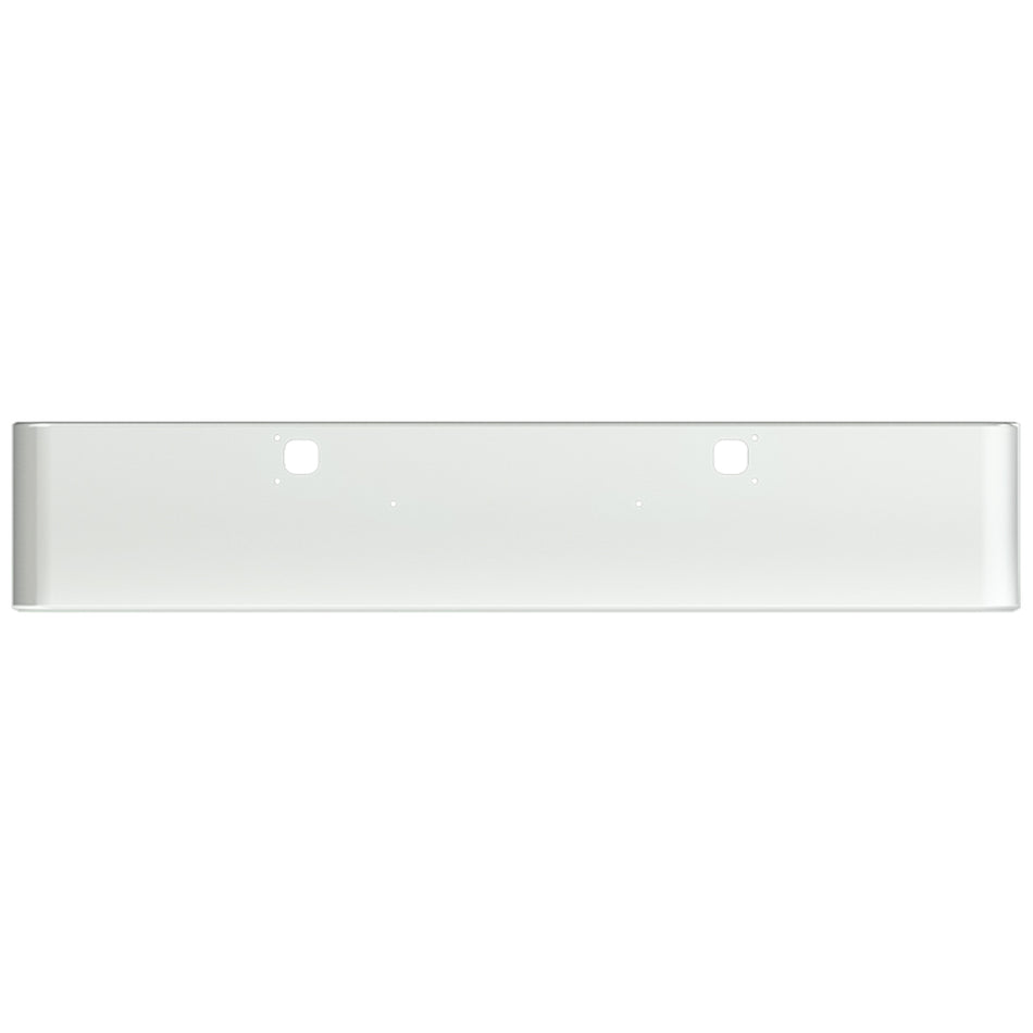 Kenworth W900B or W900L 18" Rolled End Square 7 GA Steel Chrome Bumper w Bolt & Tow Pin Holes