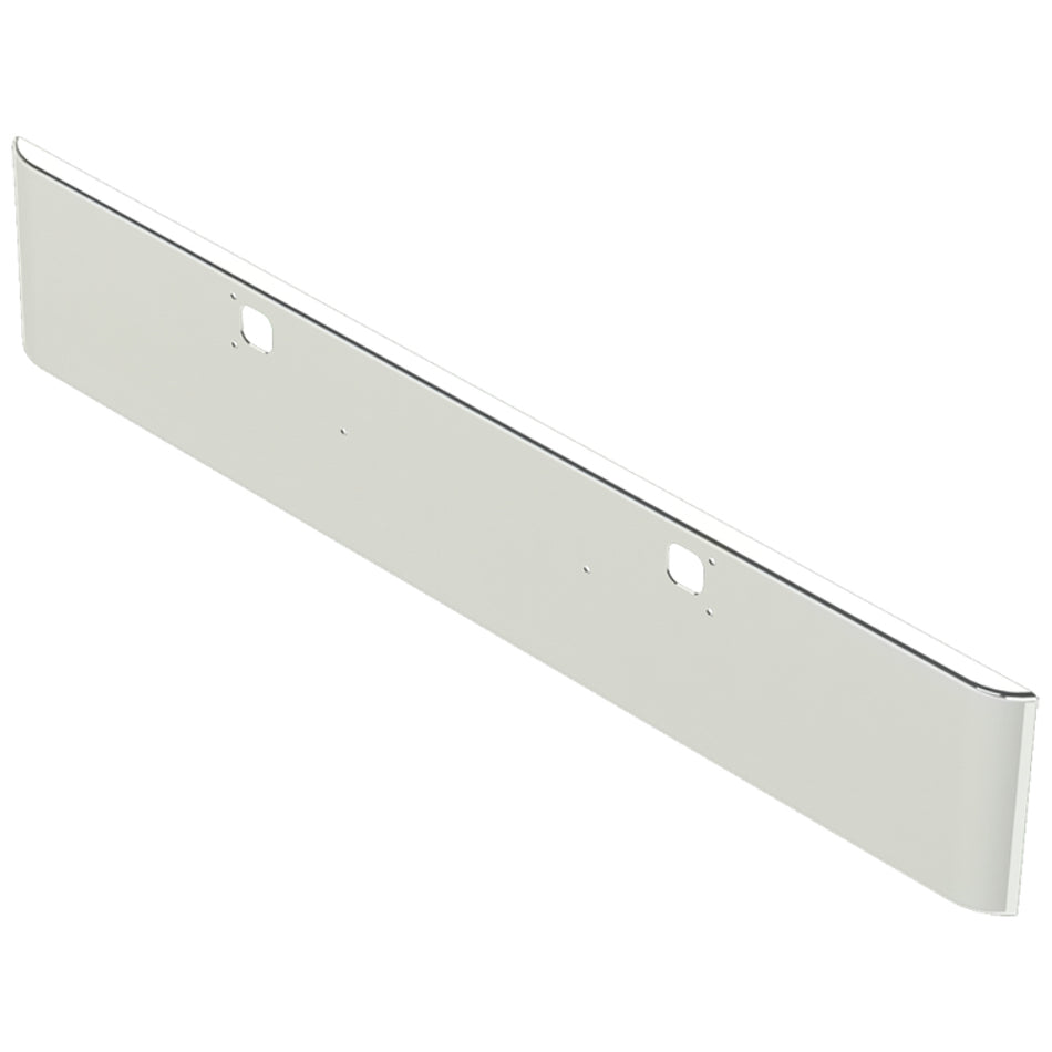 Kenworth W900B or W900L 18" Rolled End Square 7 GA Steel Chrome Bumper w Bolt & Tow Pin Holes