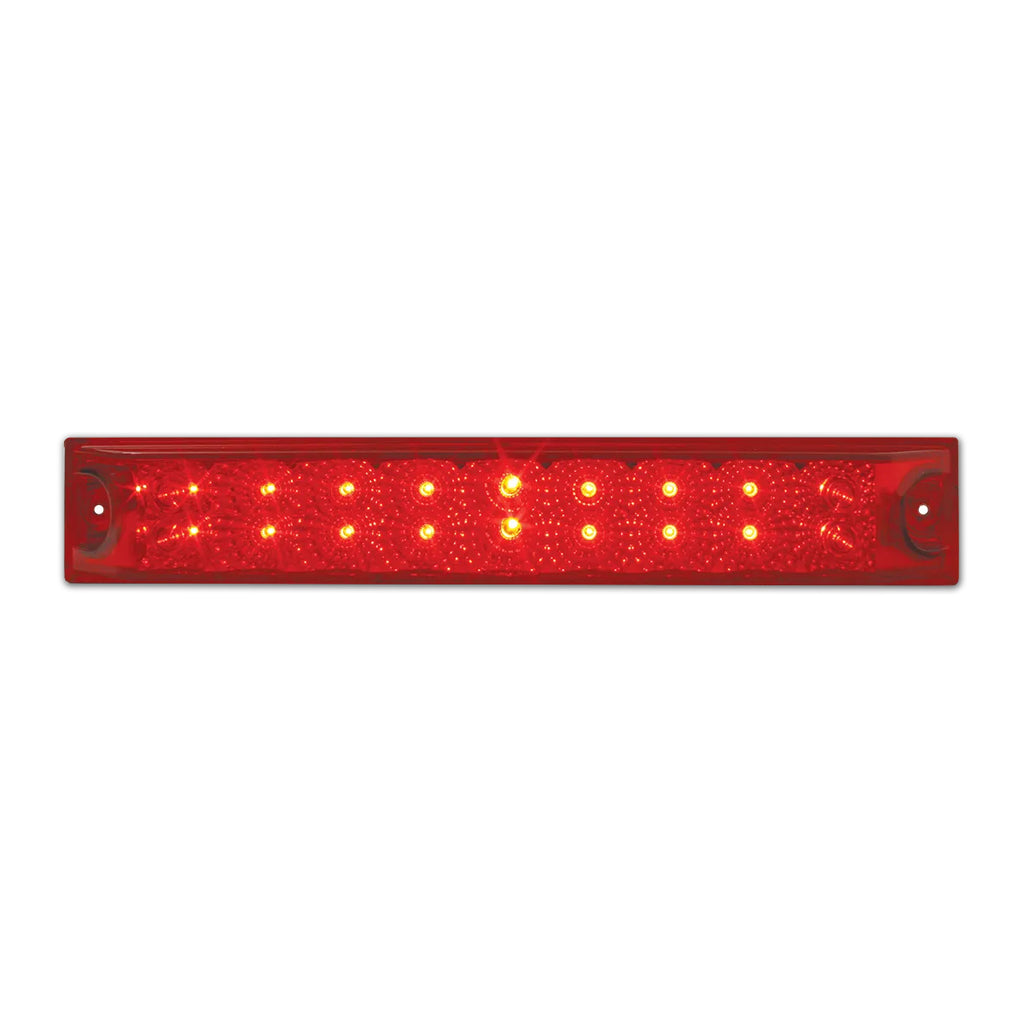 Grand General - 12" Spyder LED Light Bar - Red