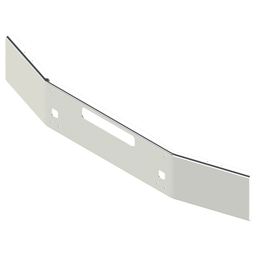 04' Kenworth T800 or T880 14" Chrome Bumper w Bolt, Step & Side Tow Pin Holes