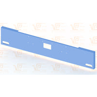 Peterbilt 379 18" Box End Square Chrome Bumper w 2 Oval Light Holes