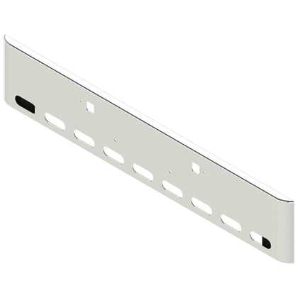 18" Peterbilt 388 or 389 Rolled End Square 7 GA Steel Chrome w Bolt, Tow Pin & 9 Oval Light Holes