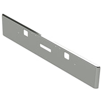 04-07 Classic XL Freightliner 18" Texas Square 7GA Steel Chrome Bumper (Bolt, Step & Tow Holes)