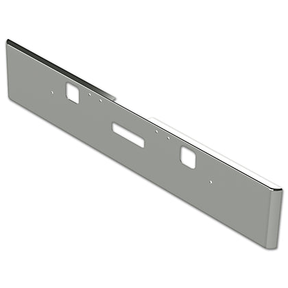 04-07 Classic XL Freightliner 18" Texas Square 7GA Steel Chrome Bumper (Bolt, Step & Tow Holes)