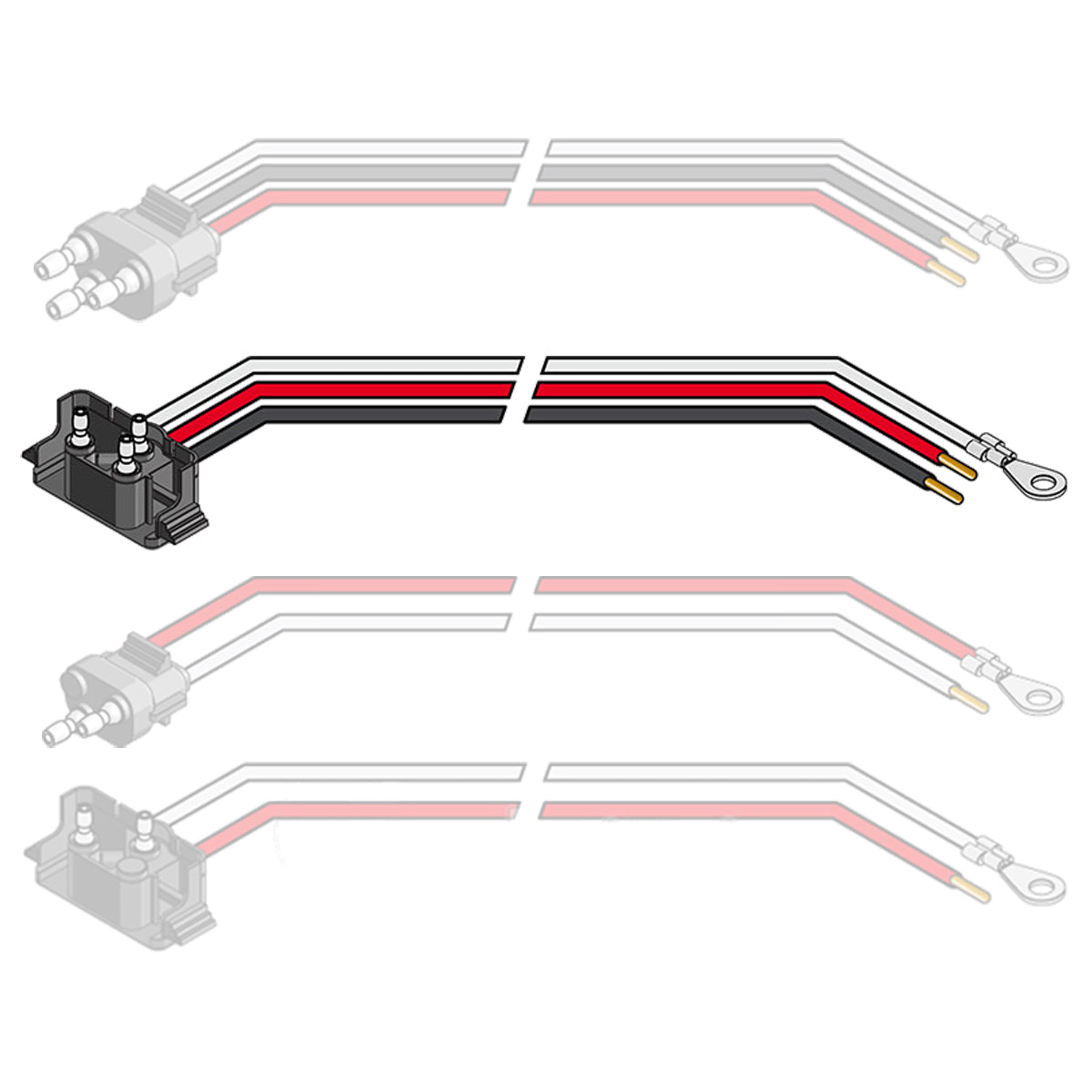3 Pin Right Angle Pig Tail Plug
