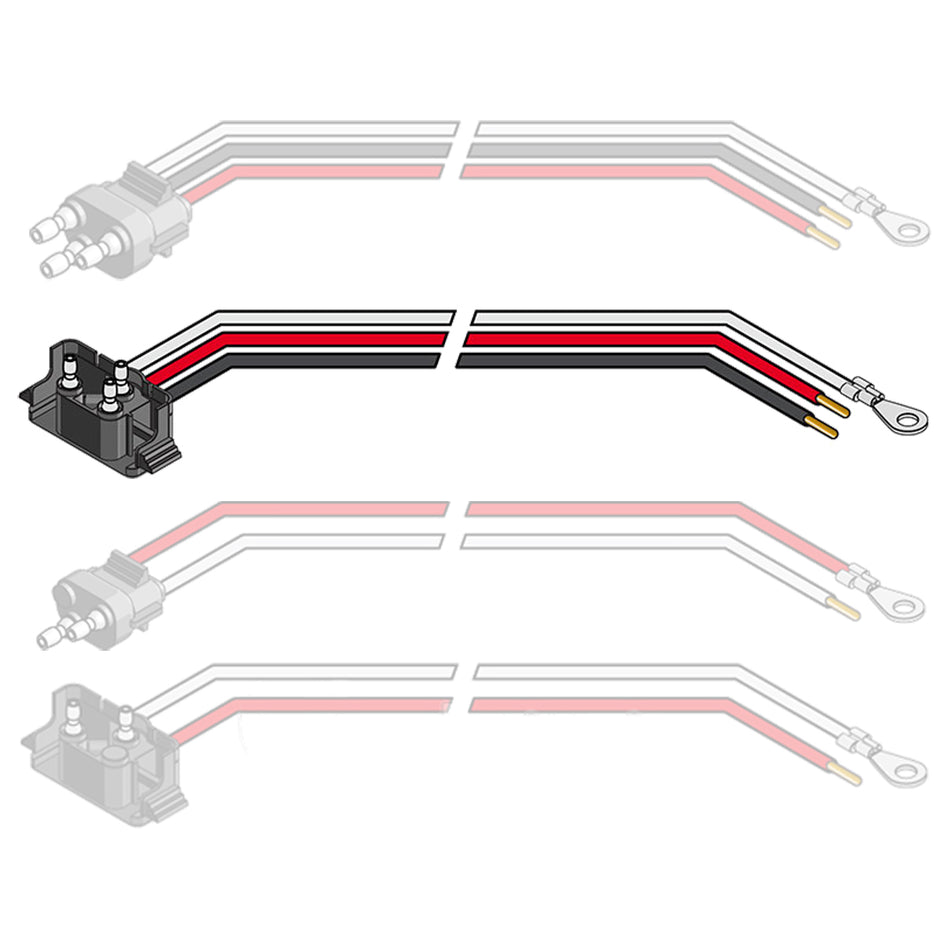 3 Pin Right Angle Pig Tail Plug