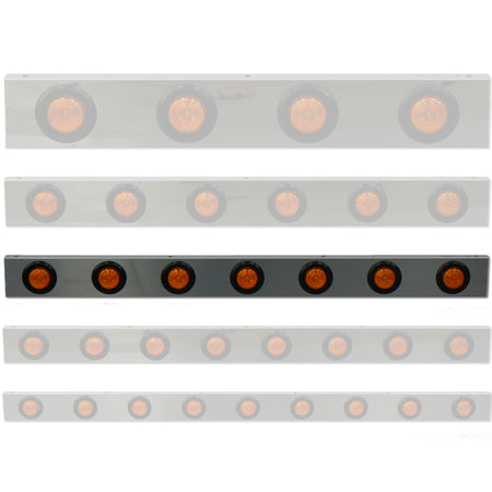 3.5" Light Channels with 2" Lights (Various Lengths) - Berube's Truck Accessories